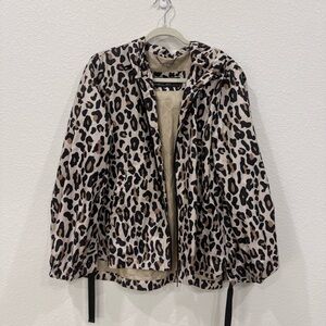 Marc Cain Leopard Print Rain Jacket
